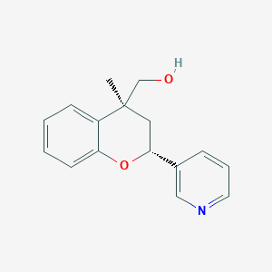 molecular formula C16H17NO2 B2775932 [(2R,4S)-4-Methyl-2-pyridin-3-yl-2,3-dihydrochromen-4-yl]methanol CAS No. 2095396-08-8