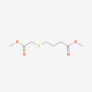 molecular formula C8H14O4S B2775989 Methyl 4-[(2-methoxy-2-oxoethyl)sulfanyl]butanoate CAS No. 38555-40-7