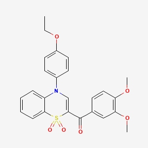 (3,4-dimethoxyphenyl)[4-(4-ethoxyphenyl)-1,1-dioxido-4H-1,4-benzothiazin-2-yl]methanone