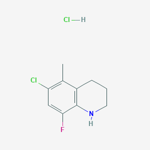 6-Chloro-8-fluoro-5-methyl-1,2,3,4-tetrahydroquinoline;hydrochloride