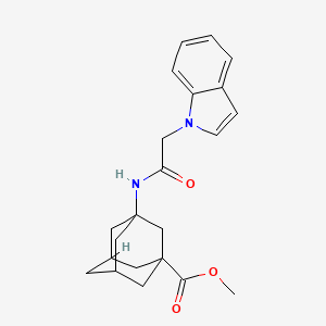 molecular formula C22H26N2O3 B2776036 methyl 3-[2-(1H-indol-1-yl)acetamido]adamantane-1-carboxylate CAS No. 1206996-43-1