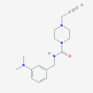 molecular formula C17H24N4O B2776041 N-{[3-(dimethylamino)phenyl]methyl}-4-(prop-2-yn-1-yl)piperazine-1-carboxamide CAS No. 1797292-62-6