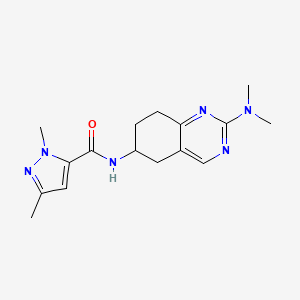 molecular formula C16H22N6O B2776056 N-[2-(dimethylamino)-5,6,7,8-tetrahydroquinazolin-6-yl]-1,3-dimethyl-1H-pyrazole-5-carboxamide CAS No. 2097918-00-6