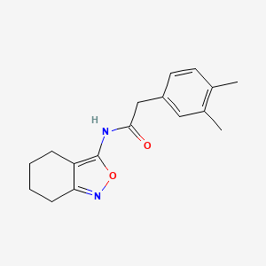 molecular formula C17H20N2O2 B2776072 2-(3,4-dimethylphenyl)-N-(4,5,6,7-tetrahydro-2,1-benzoxazol-3-yl)acetamide CAS No. 946322-95-8