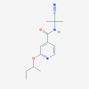 B2776105 2-(butan-2-yloxy)-N-(1-cyano-1-methylethyl)pyridine-4-carboxamide CAS No. 1797207-08-9
