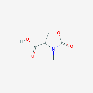 molecular formula C5H7NO4 B2776121 3-Methyl-2-oxo-1,3-oxazolidine-4-carboxylic acid CAS No. 1508932-70-4