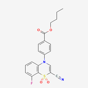 butyl 4-(2-cyano-8-fluoro-1,1-dioxido-4H-benzo[b][1,4]thiazin-4-yl)benzoate