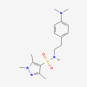 N-{2-[4-(dimethylamino)phenyl]ethyl}-1,3,5-trimethyl-1H-pyrazole-4-sulfonamide