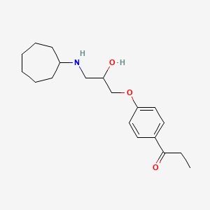 1-{4-[3-(Cycloheptylamino)-2-hydroxypropoxy]phenyl}propan-1-one