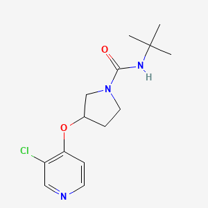 N-(tert-butyl)-3-((3-chloropyridin-4-yl)oxy)pyrrolidine-1-carboxamide