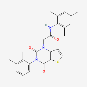 2-[3-(2,3-dimethylphenyl)-2,4-dioxo-1H,2H,3H,4H-thieno[3,2-d]pyrimidin-1-yl]-N-(2,4,6-trimethylphenyl)acetamide