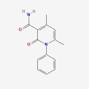 4,6-Dimethyl-2-oxo-1-phenyl-1,2-dihydropyridine-3-carboxamide