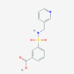 molecular formula C13H12N2O4S B2776223 3-[(Pyridin-3-ylmethyl)sulfamoyl]benzoic acid CAS No. 733031-16-8