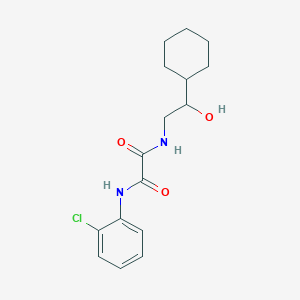molecular formula C16H21ClN2O3 B2776233 N-(2-chlorophenyl)-N'-(2-cyclohexyl-2-hydroxyethyl)ethanediamide CAS No. 1351630-70-0