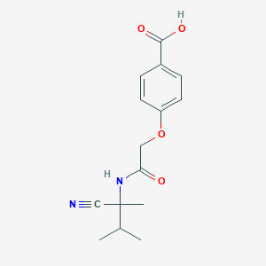 4-{[(1-Cyano-1,2-dimethylpropyl)carbamoyl]methoxy}benzoic acid