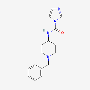 molecular formula C16H20N4O B2776253 N-(1-benzylpiperidin-4-yl)-1H-imidazole-1-carboxamide CAS No. 380222-80-0