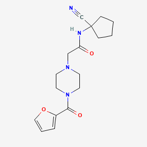 N-(1-cyanocyclopentyl)-2-[4-(furan-2-carbonyl)piperazin-1-yl]acetamide