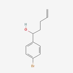 molecular formula C11H13BrO B2776318 1-(4-Bromophenyl)pent-4-en-1-ol CAS No. 346446-95-5