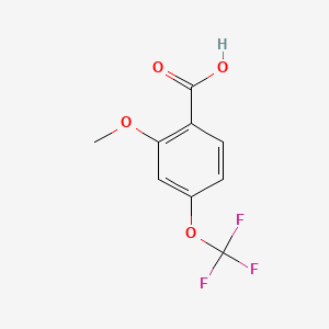 molecular formula C9H7F3O4 B2776325 2-甲氧基-4-(三氟甲氧基)苯甲酸 CAS No. 848947-91-1
