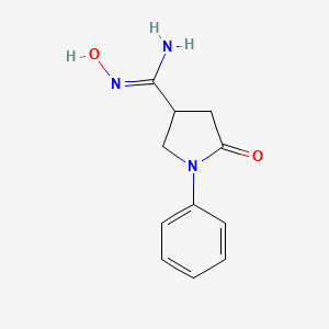 N'-hydroxy-5-oxo-1-phenylpyrrolidine-3-carboximidamide