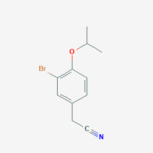 2-[3-Bromo-4-(propan-2-yloxy)phenyl]acetonitrile
