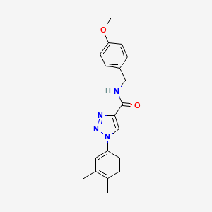 1-(3,4-dimethylphenyl)-N-(4-methoxybenzyl)-1H-1,2,3-triazole-4-carboxamide