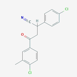 4-(4-Chloro-3-methylphenyl)-2-(4-chlorophenyl)-4-oxobutanenitrile