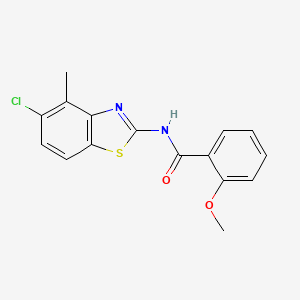 N-(5-chloro-4-methyl-1,3-benzothiazol-2-yl)-2-methoxybenzamide