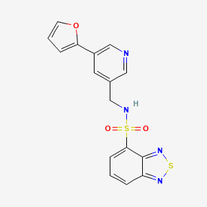 N-((5-(furan-2-yl)pyridin-3-yl)methyl)benzo[c][1,2,5]thiadiazole-4-sulfonamide