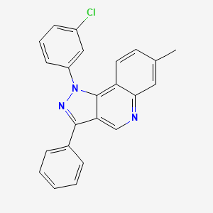 1-(3-chlorophenyl)-7-methyl-3-phenyl-1H-pyrazolo[4,3-c]quinoline