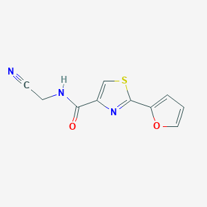 N-(cyanomethyl)-2-(furan-2-yl)-1,3-thiazole-4-carboxamide