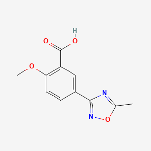 2-Methoxy-5-(5-methyl-1,2,4-oxadiazol-3-yl)benzoic acid