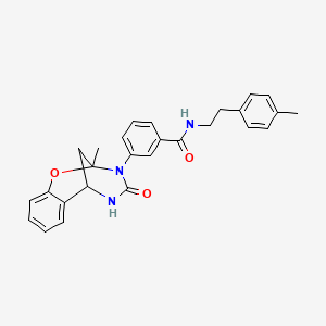 3-(2-methyl-4-oxo-5,6-dihydro-2H-2,6-methano-1,3,5-benzoxadiazocin-3(4H)-yl)-N-[2-(4-methylphenyl)ethyl]benzamide