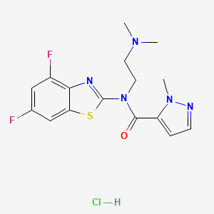 N-(4,6-difluorobenzo[d]thiazol-2-yl)-N-(2-(dimethylamino)ethyl)-1-methyl-1H-pyrazole-5-carboxamide hydrochloride