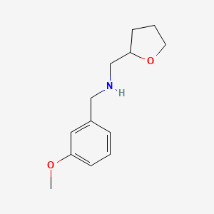 molecular formula C13H19NO2 B2776483 (3-Methoxy-benzyl)-(tetrahydro-furan-2-ylmethyl)-amine CAS No. 510723-82-7