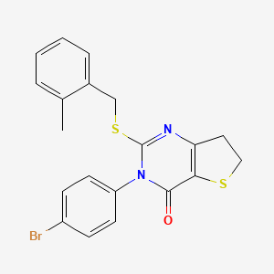 3-(4-bromophenyl)-2-((2-methylbenzyl)thio)-6,7-dihydrothieno[3,2-d]pyrimidin-4(3H)-one