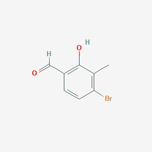 molecular formula C8H7BrO2 B2776500 4-溴-2-羟基-3-甲基苯甲醛 CAS No. 52045-24-6