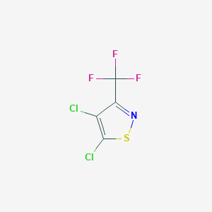 molecular formula C4Cl2F3NS B2776503 4,5-二氯-3-(三氟甲基)-1,2-噻唑 CAS No. 1429056-43-8