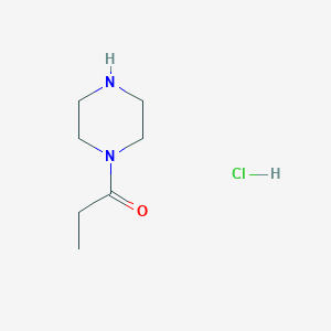 molecular formula C7H15ClN2O B2776509 1-(Piperazin-1-yl)propan-1-one hydrochloride CAS No. 76535-77-8