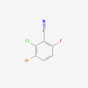 molecular formula C7H2BrClFN B2776541 3-Bromo-2-chloro-6-fluorobenzonitrile CAS No. 1421620-33-8