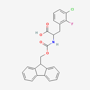 molecular formula C24H19ClFNO4 B2776559 3-(3-氯-2-氟苯基)-2-(9H-芴-9-基甲氧基羰基氨基)丙酸 CAS No. 1379837-45-2