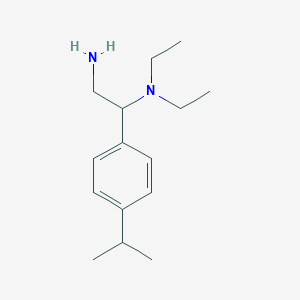 molecular formula C15H26N2 B2776564 {2-Amino-1-[4-(methylethyl)phenyl]ethyl}diethylamine CAS No. 927974-83-2