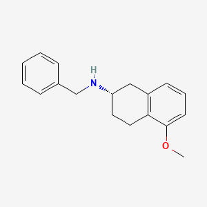 molecular formula C18H21NO B2776565 (2S)-N-benzyl-5-methoxy-1,2,3,4-tetrahydronaphthalen-2-amine CAS No. 58349-23-8