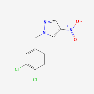 molecular formula C10H7Cl2N3O2 B2776571 1-(3,4-dichlorobenzyl)-4-nitro-1H-pyrazole CAS No. 333444-52-3