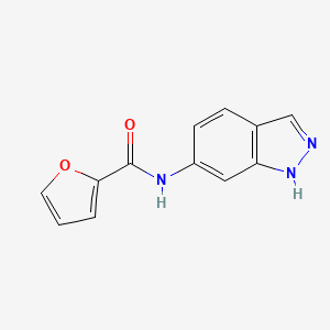 molecular formula C12H9N3O2 B2776576 N-(1H-indazol-6-yl)furan-2-carboxamide CAS No. 110326-95-9