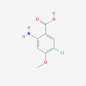molecular formula C8H8ClNO3 B2776606 2-Amino-5-chloro-4-methoxybenzoic acid CAS No. 79025-82-4