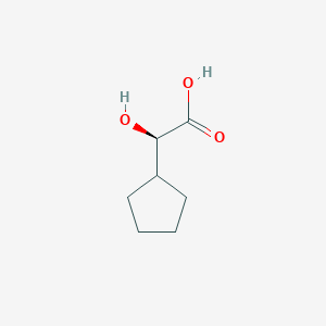molecular formula C7H12O3 B2776619 (2R)-2-cyclopentyl-2-hydroxyacetic acid CAS No. 174603-03-3