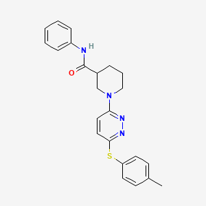 molecular formula C23H24N4OS B2776683 N-phenyl-1-(6-(p-tolylthio)pyridazin-3-yl)piperidine-3-carboxamide CAS No. 1112444-97-9