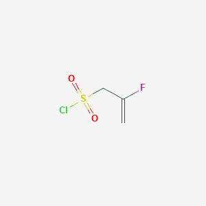 molecular formula C3H4ClFO2S B2776708 2-Fluoroprop-2-ene-1-sulfonyl chloride CAS No. 2166957-04-4
