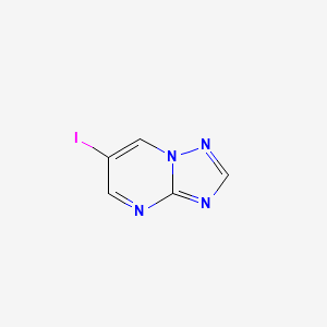 molecular formula C5H3IN4 B2776758 6-Iodo-[1,2,4]triazolo[1,5-a]pyrimidine CAS No. 1823909-60-9